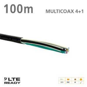 211011 ΚΑΛΩΔΙΟ MULTICOAX 4+1 CCS PVC Black 100m