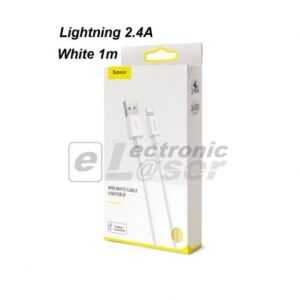 Καλώδιο Baseus Durable USB / Lightning - 2.4A -1m -White