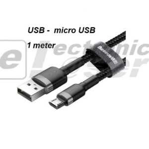 Καλώδιο Baseus Cafule USB / micro USB - 2.4A - 1m - Μαύρο / Γκρι