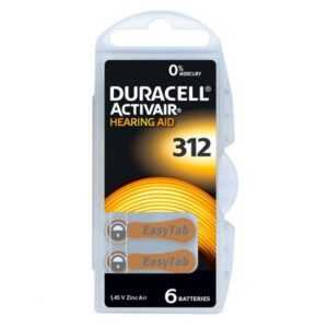 Duracell ActinveAir DA 312 μπαταρίες ακουστικων βαρηκοΐας
