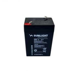 Sunlight SPA 6-4.5 VRLA – AGM τεχνολογίας – 6V 4.5Ah