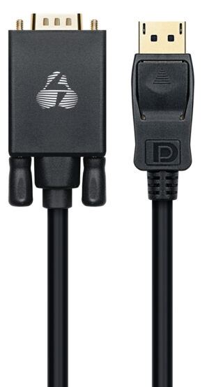 POWERTECH καλώδιο DisplayPort σε VGA CAB-DP056, 1080p, 1.8m, μαύρο