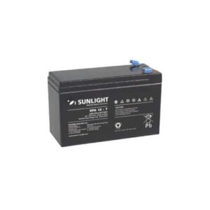 12 V – 7 Amp Μολύβδου Sunlight VRLA AGM SPA (F1)