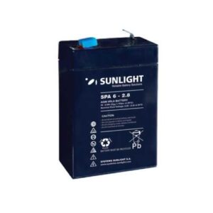 6 V -2,8 Amp Μολύβδου Sunlight VRLA AGM SPA